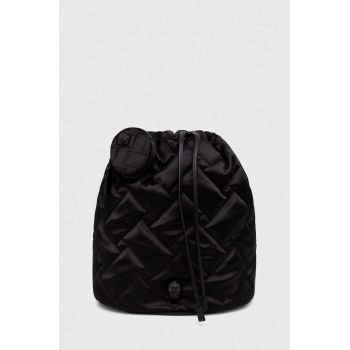 Kurt Geiger London rucsac femei, culoarea negru, mare, cu imprimeu