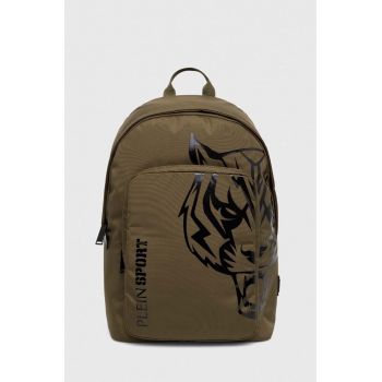 PLEIN SPORT rucsac barbati, culoarea verde, mare, cu imprimeu