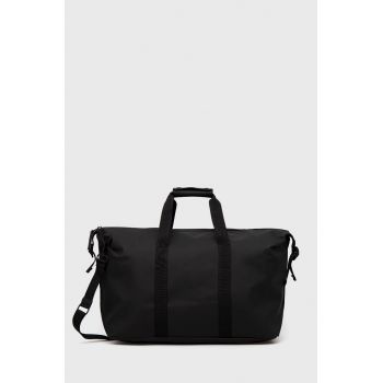 Rains geanta 13200 Weekend Bag culoarea negru de firma originala