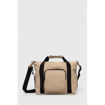 Rains geanta 14230 Weekendbags culoarea bej