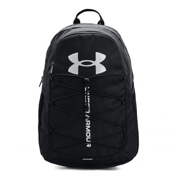 Under Armour Hustle Sport Backpack Black/ Black/ Silver la reducere