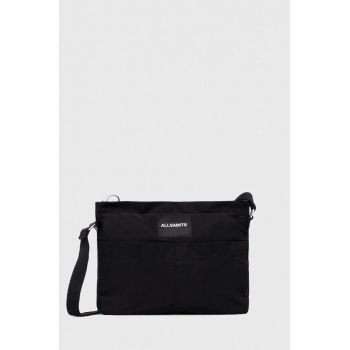 AllSaints borseta ADER CROSSBODY culoarea negru