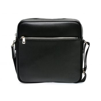 Borseta MARIO FERRETTI negru, BB69, din piele naturala