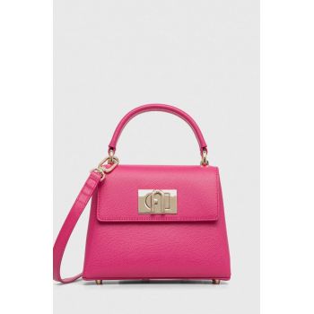 Furla poseta de piele 1927 culoarea roz