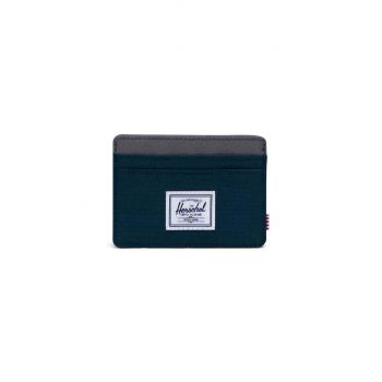 Herschel carcasa cardului Charlie culoarea gri
