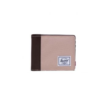 Herschel portofel Hank Wallet culoarea bej