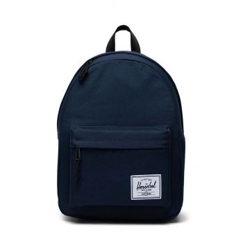 Herschel rucsac Classic Backpack culoarea albastru marin, mare, neted de firma original