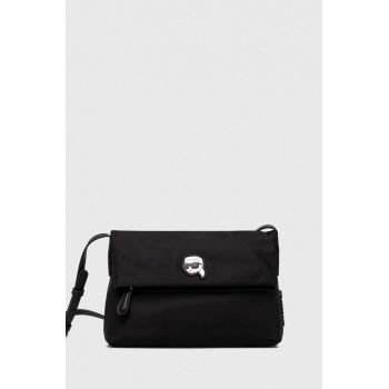 Karl Lagerfeld poseta culoarea negru