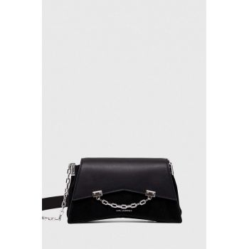 Karl Lagerfeld poseta de piele culoarea negru