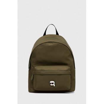 Karl Lagerfeld rucsac femei, culoarea verde, mic, neted