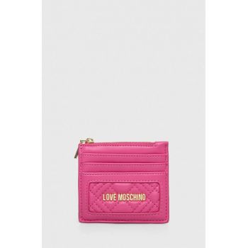 Love Moschino portofel femei, culoarea roz