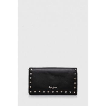 Pepe Jeans portofel CHARM femei, culoarea negru