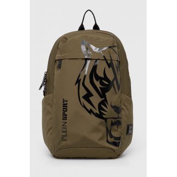 PLEIN SPORT rucsac barbati, culoarea verde, mare, neted