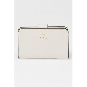Portofel compact din piele Camelia