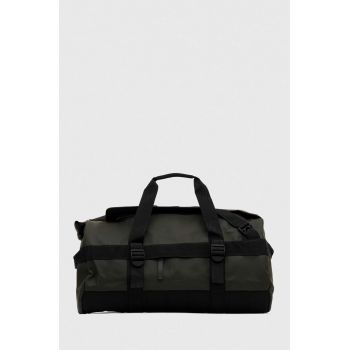 Rains geanta 13490 Duffel Bags culoarea verde