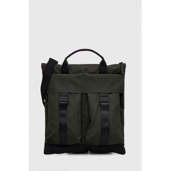 Rains geanta 14360 Tote Bags culoarea verde de firma originala