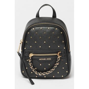 Rucsac din piele cu nituri si lant decorativ Elliot