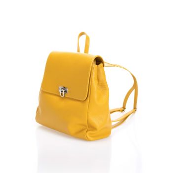 Rucsac din piele cu clapa