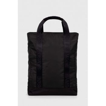 Samsoe Samsoe rucsac femei, culoarea negru, mare, neted