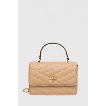 Tory Burch poseta de piele culoarea maro