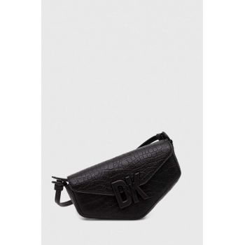 Dkny poseta de piele culoarea negru