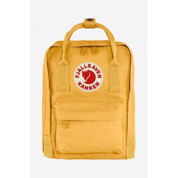 Fjallraven rucsac Kanken Mini culoarea galben, mic, cu imprimeu F23561.160-160