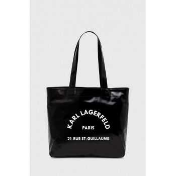 Karl Lagerfeld poseta culoarea negru