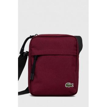 Lacoste borsetă culoarea bordo NH4102NE-992