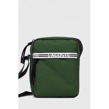 Lacoste borseta culoarea verde