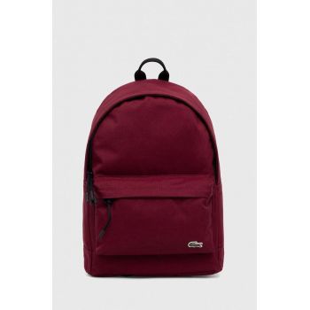Lacoste rucsac barbati, culoarea negru, mare, neted NH4099NE-992