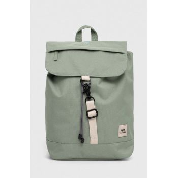 Lefrik rucsac culoarea verde, mic, neted ieftin