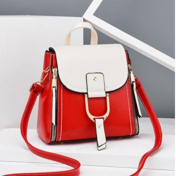 Rucsac dama, Prema GT2273, Rosu/Alb