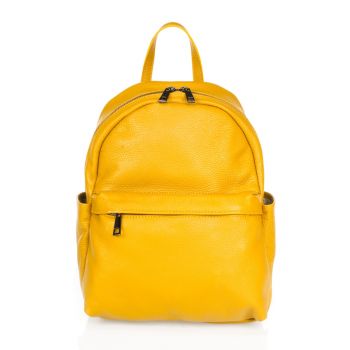 Rucsac de piele cu fermoar