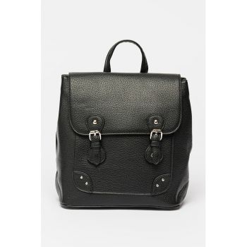 Rucsac din piele ecologica cu aspect texturat