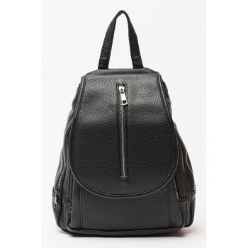 Rucsac din piele ecologica cu buzunare multiple