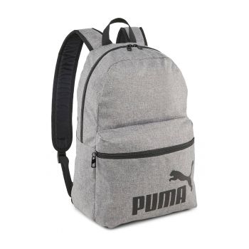 Rucsac unisex cu imprimeu logo Phase - 22L - Negru/Gri melange
