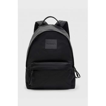 AllSaints rucsac CARABINER NYLON BACK barbati, culoarea negru, mare, neted