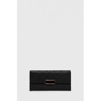 Answear Lab portofel de piele femei, culoarea negru