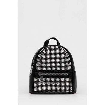 Answear Lab rucsac femei, culoarea negru, mic, cu imprimeu