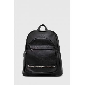 Answear Lab rucsac femei, culoarea negru, mic, neted