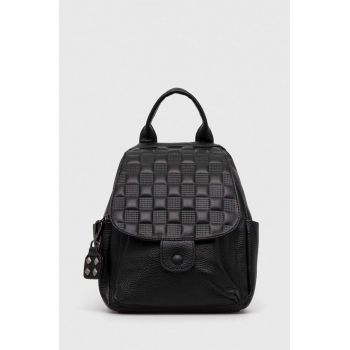 Answear Lab rucsac femei, culoarea negru, mic, neted