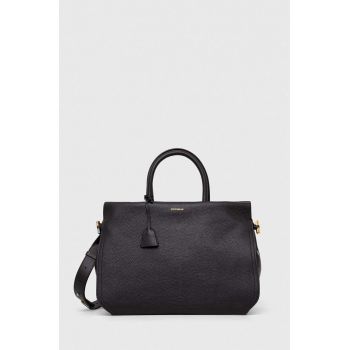 Coccinelle poseta de piele culoarea negru