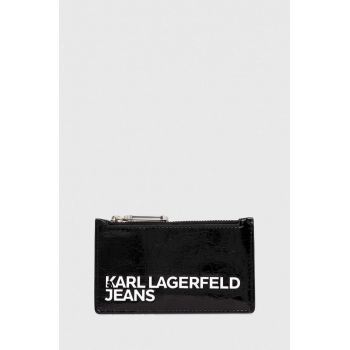 Karl Lagerfeld Jeans portofel femei, culoarea negru