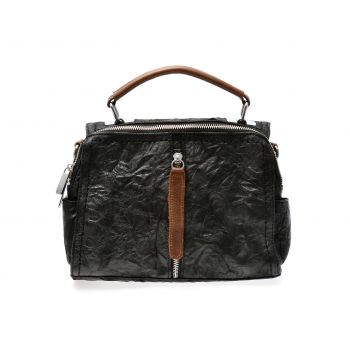 Poseta GRYXX neagra, J1690, din piele ecologica