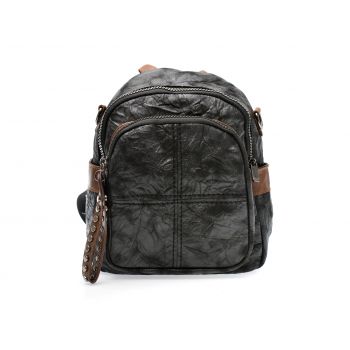 Rucsac GRYXX negru, J1689, din piele ecologica