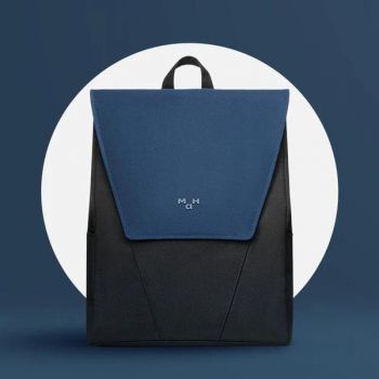 Rucsac unisex, Vivian GT2356, Negru/Albastru