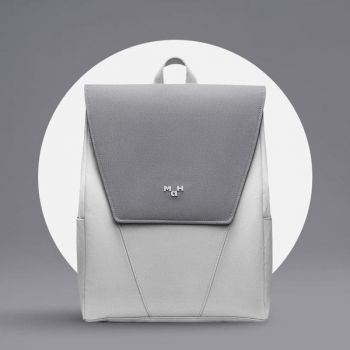 Rucsac unisex, Vivian GT2357, Alb/Gri