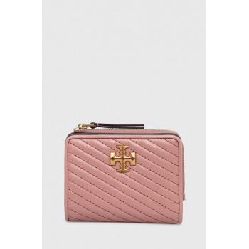 Tory Burch portofel de piele femei, culoarea roz