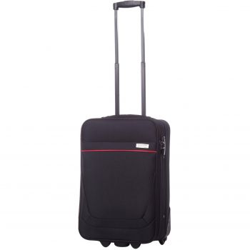 Troler Ella Icon Carla, Negru/Rosu, 54 cm