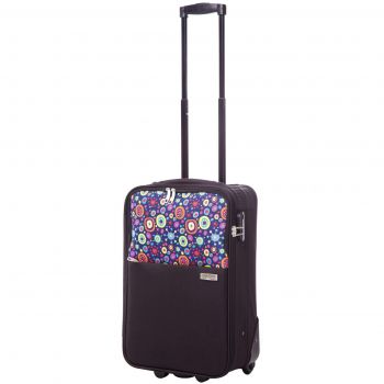 Troler Ella Icon Neo, Negru/Print, 54 cm